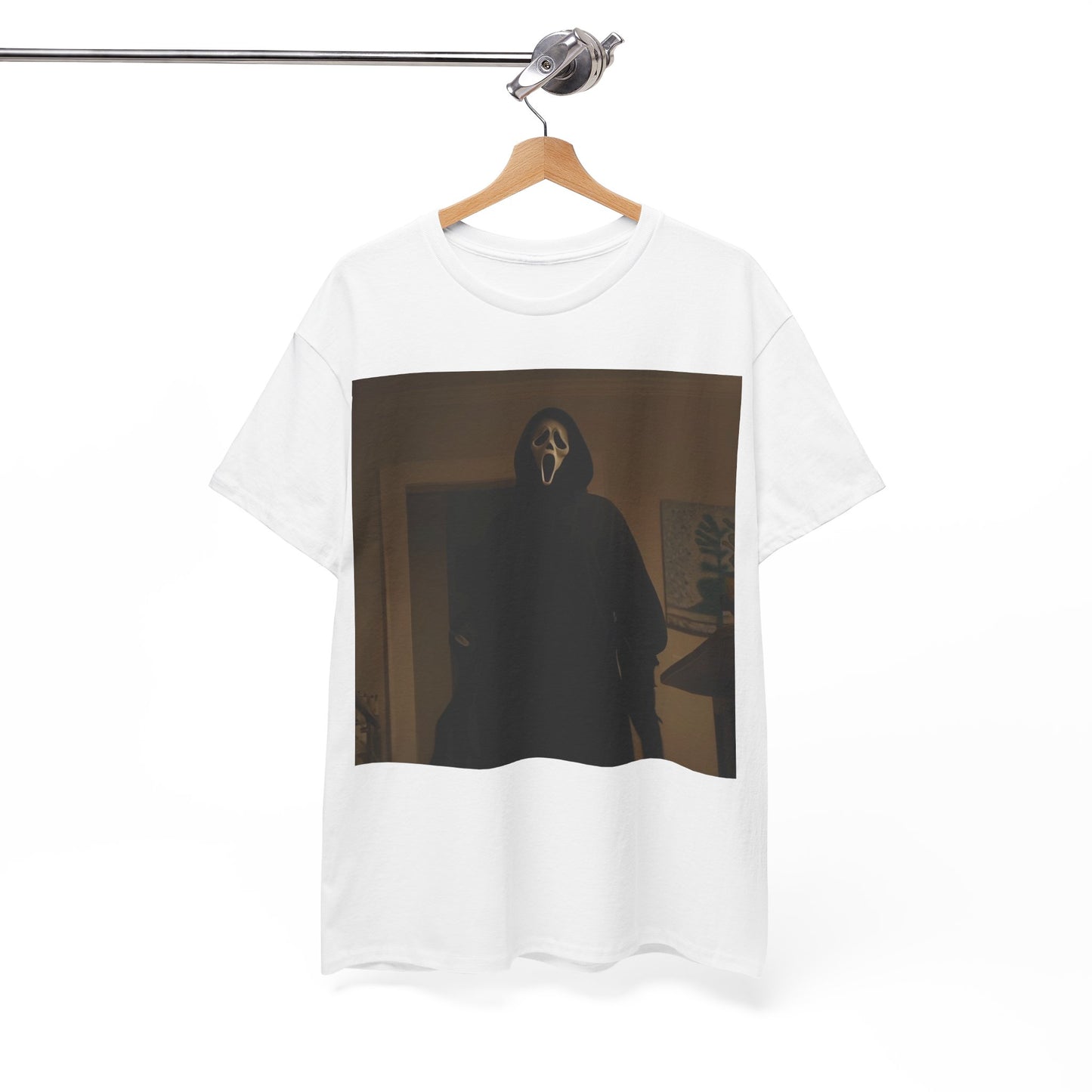 Unisex Heavy Cotton Tee - Ghostface Design