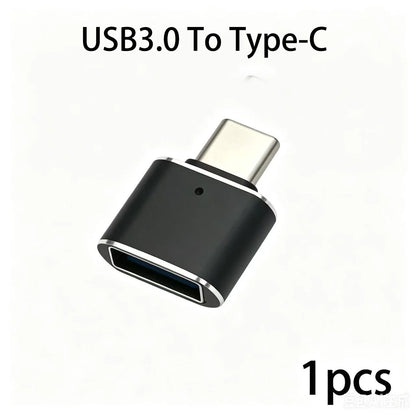 Mini Type-C  to USB Adapter 3.0 USB-C  Male OTG A Female Data Connector For MacBook ProiPadMini 6/ProMacBookAirType CDevice