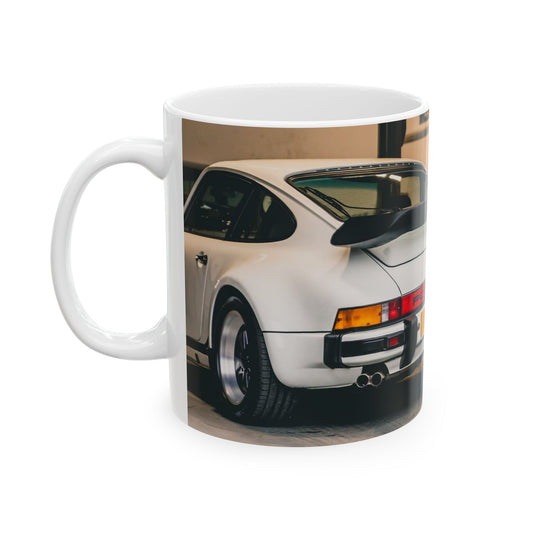 Porsche 911 Classic Car Ceramic Mug — Retro Sports Car Coffee Cup (11oz/15oz)