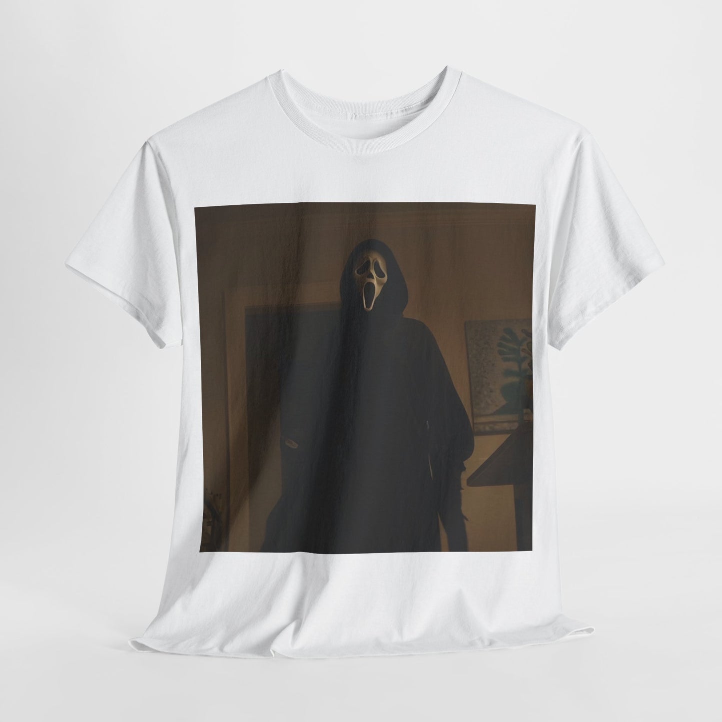 Unisex Heavy Cotton Tee - Ghostface Design