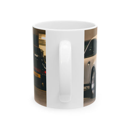 Porsche 911 Classic Car Ceramic Mug — Retro Sports Car Coffee Cup (11oz/15oz)