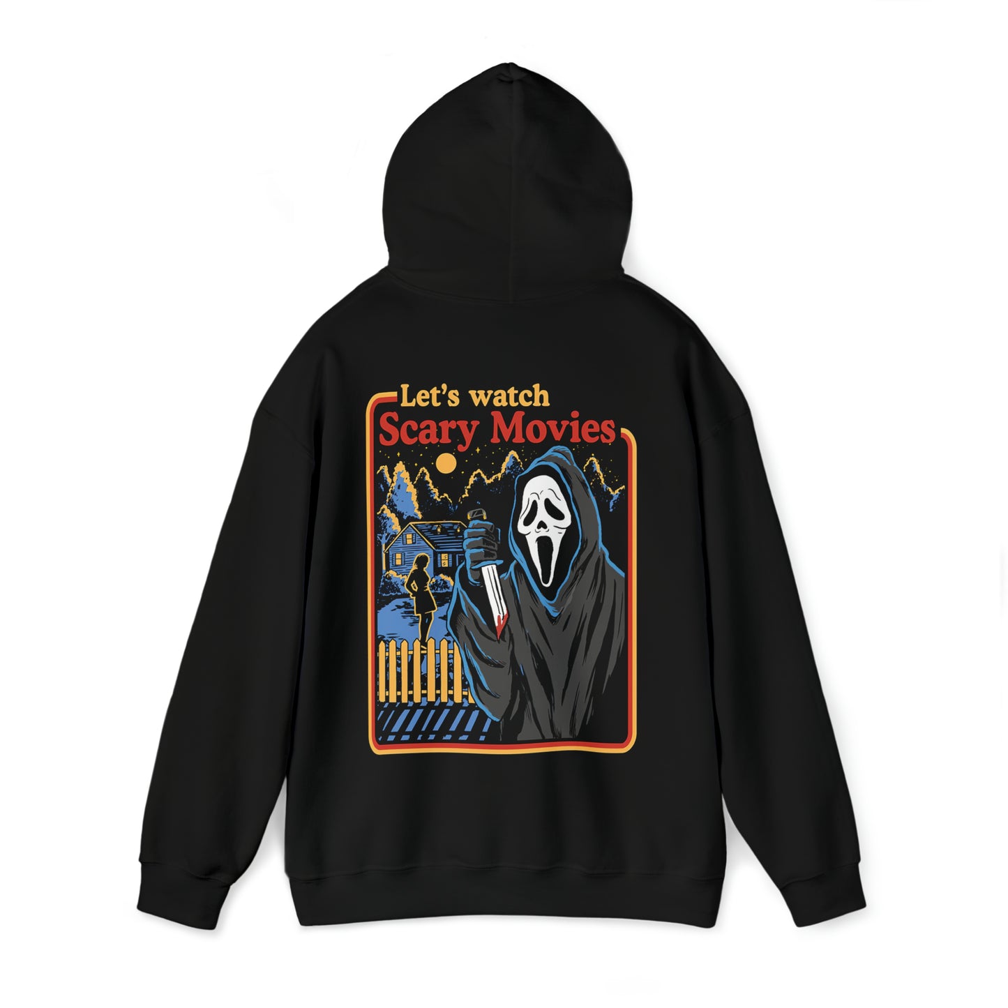 Retro Ghost Face ‘Let’s Watch Scary Movies’ Hoodie