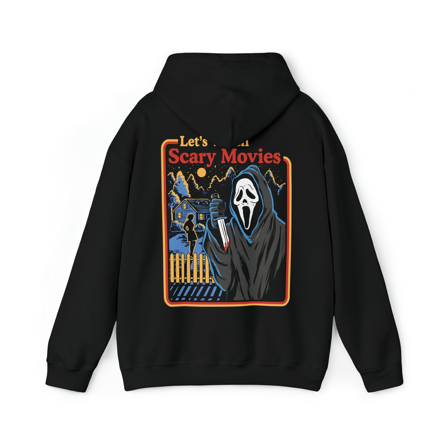 Retro Ghost Face ‘Let’s Watch Scary Movies’ Hoodie