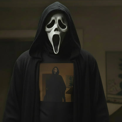Unisex Heavy Cotton Tee - Ghostface Design