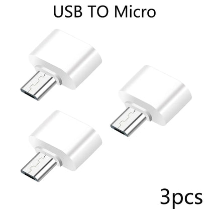 Mini Type-C  to USB Adapter 3.0 USB-C  Male OTG A Female Data Connector For MacBook ProiPadMini 6/ProMacBookAirType CDevice