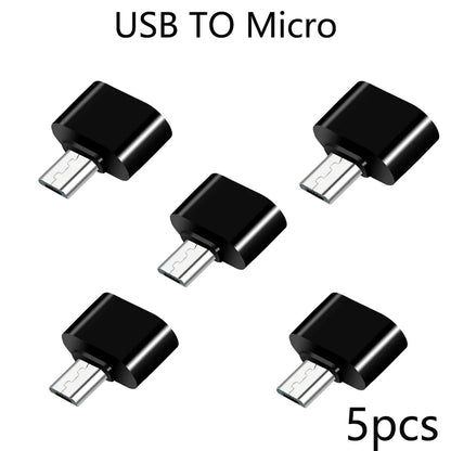 Mini Type-C  to USB Adapter 3.0 USB-C  Male OTG A Female Data Connector For MacBook ProiPadMini 6/ProMacBookAirType CDevice