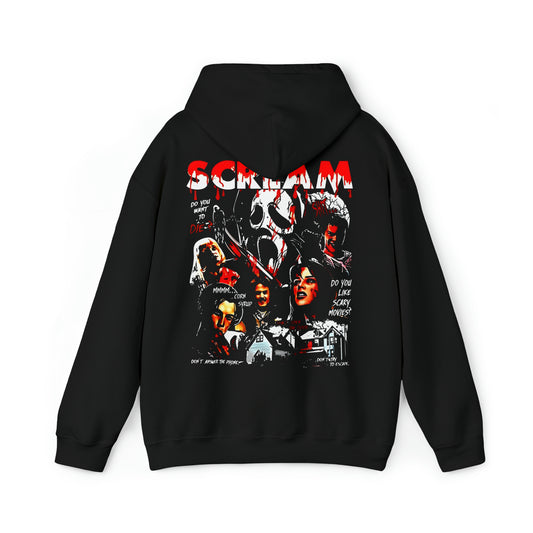 SCREAM Collage Vintage Style Hoodie