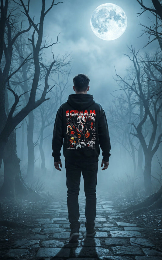 SCREAM Collage Vintage Style Hoodie