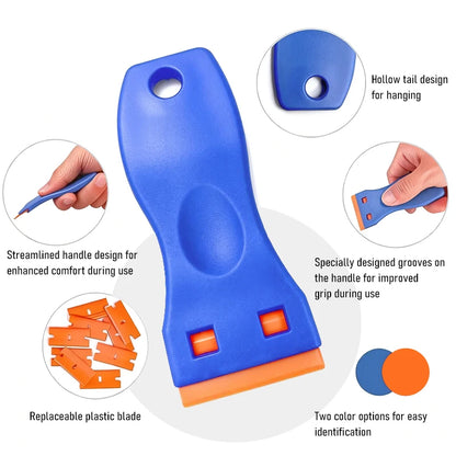Car Sticker Remover Multipurpose Plastic Small Paint Automotive Glue Removal Tool Household Glass Cleaning Scraper Set