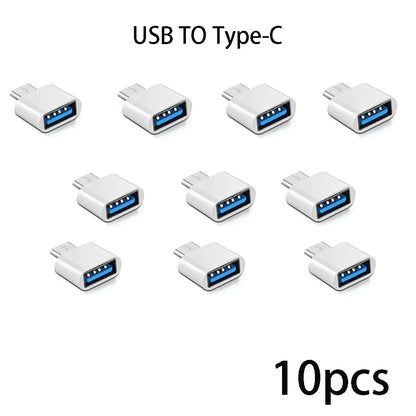 Mini Type-C  to USB Adapter 3.0 USB-C  Male OTG A Female Data Connector For MacBook ProiPadMini 6/ProMacBookAirType CDevice