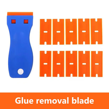 Car Sticker Remover Multipurpose Plastic Small Paint Automotive Glue Removal Tool Household Glass Cleaning Scraper Set