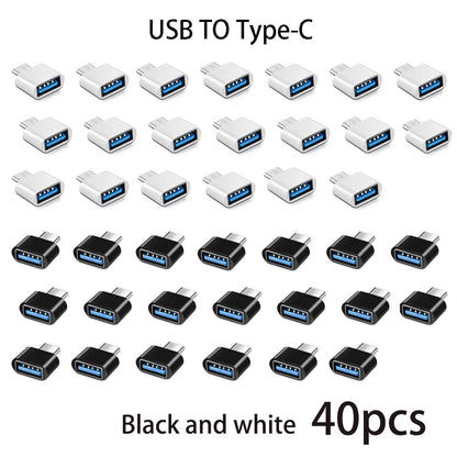 Mini Type-C  to USB Adapter 3.0 USB-C  Male OTG A Female Data Connector For MacBook ProiPadMini 6/ProMacBookAirType CDevice