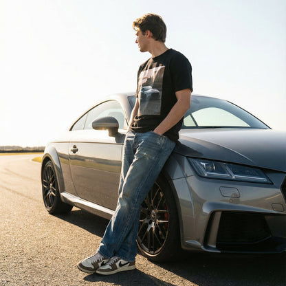 Audi TTRS Enthusiast FRONT PRINT Unisex Heavy Cotton Tee